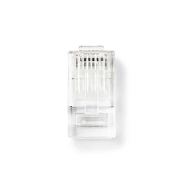 Conector De Rede Rj45 Macho - Para Cabos Sólidos