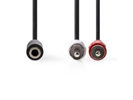 Cabo 2x Rca Macho - Fêmea Jack 0.2m