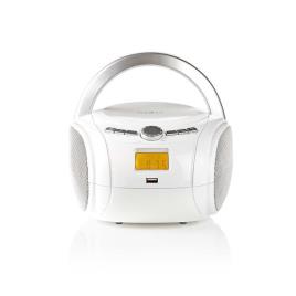 Boombox 9 W Bluetooth Cd Player / Rádio Fm Branco