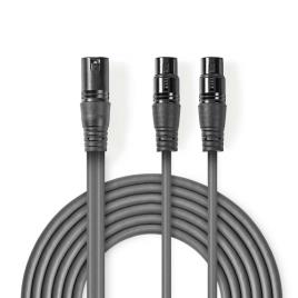 Cabo De Áudio Compensado Xlr  Xlr Macho De 3 Pin.