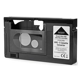 Conversor de Cassetes VHS-C - VHS Preto NEDIS