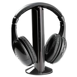 Auscultadores S/ Fios Stereo 2x C/ Base E Fm