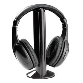 Auscultadores Sem Fios Stereo com Base e FM