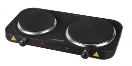 Fogão Elétrico 2 Bocas Placas 2500W Preto