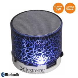 Coluna Bluetooth Portátil 3W SD/FM/LED Branco