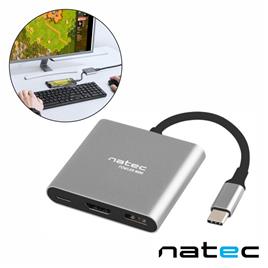 Hub USB-C PD p/ USB-C/USB 3.0/ HDMI 4K NATEC