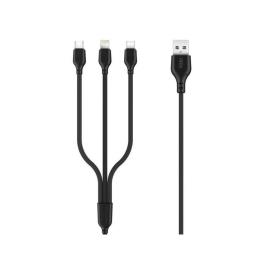 Cabo Usb-a 2.0 Macho/ Micro Usb Usb-c Lightning 1m