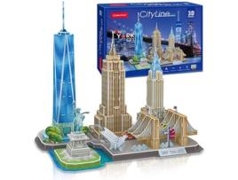 Puzzle 3D  New York Cityline (Idade Mínima: 12 Anos - Número Peças: 123)