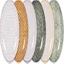 Recipiente De Cozinha  Mei Porcelana Redonda (ø 20,3 X 2,5 Cm)