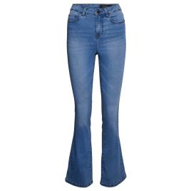 Jeans Sallie Cintura Alta Flare 29 Light Blue Denim