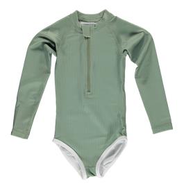 Beach & Bandits Basil Ribbed Suits Fato Banho Menina Verde Tamanho M