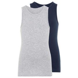 Name It Camiseta Sem Mangas 2 Units 4 Years Grey Melange