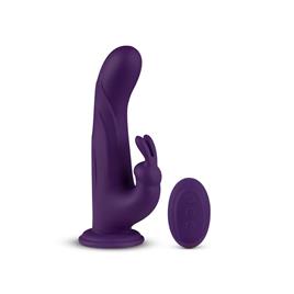 Vibrador Coelho  Whirl-Pulse Rotating & Remote Control Roxo