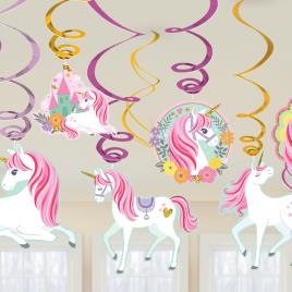 12 Espirais Decorativas Unicórnio