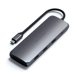 Hub USB-C com adaptador para SSD (Cinzento Sideral)