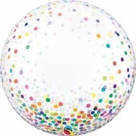 Deco Bubble 24' Colourful Confetti Dots