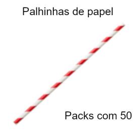 Palhinhas de papel recicláveis