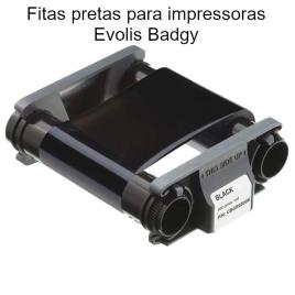 Fitas pretas para impressoras de cartões Evolis 