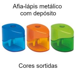 Afia-lápis metálicos com depósito