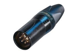 Ficha De Cabo Xlr 5 N / A Xx Conexão De Solda Pr.