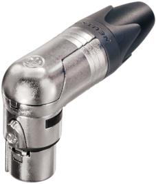 Ficha De Cabo Xlr 90 ° 3 N / A Conexão De Solda.