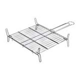 GRELHA DUPLA COM PES 35X35CM  EDM - 2 LADOS