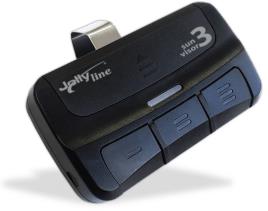 Comando Controlador Multi-Frequência 3 Canais p/ Veículos - JollyLine