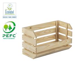 CAIXA EMPILHÁVEL EVOLUTION  60X28,5X35,3 CM SEM VERNIZ 100% PEFC CERT ASTIGARRAGA