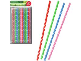Saco 25Un Palhinhas Cores Sortidos Papelão BEST PRODUCTS GREEN