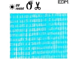 CORTINA DE PORTA DE OVALOS PLASTICO AZUL 90X210CM 72 TIRAS 