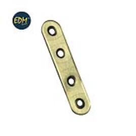 PLACA DE UNIAO AÇO INOX 80X19X2MM
