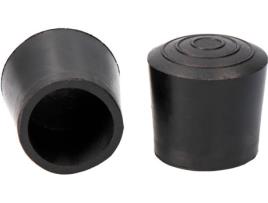 Topo Sistema Exterior Borracha  Ø22Mm Preto