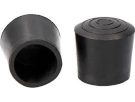 Topo Sistema Exterior Borracha  Ø25Mm Preto