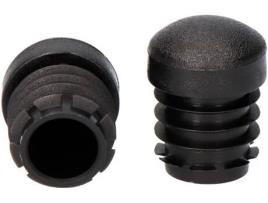 Topo Sistema Redondo para Interior  Ø25Mm Preto