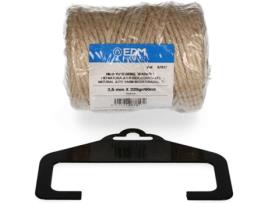 Fio Natura Juta Biodegradável EDM 3 com Bobina 220G-65Mts