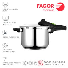 PANELA SUPER RÁPIDA RAPID 6L INOX 18/10 