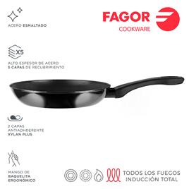 FRIGIDEIRA INDUTHERM Ø24CM PRETA AÇO AISI 430 FAGOR