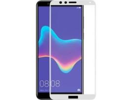 Protector Pantalla Cristal Templado  para Huawei Y9 (2018) 3D Blanco