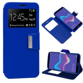 Funda  Flip Cover para Huawei Y9 (2018) Liso Azul