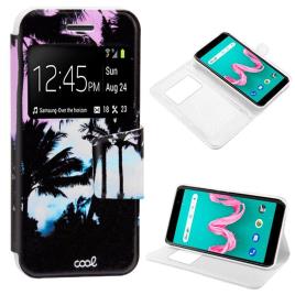 Funda  Flip Cover para Wiko Lenny 5 Dibujos Beach