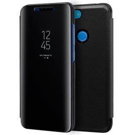 Funda COOL Flip Cover para Xiaomi Mi 8 Lite Clear View Negro