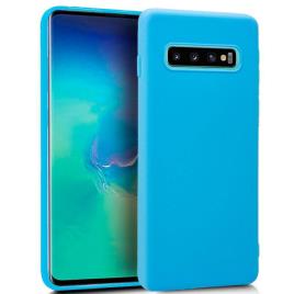 Funda  Silicona para Samsung G975 Galaxy S10 Plus (Celeste)