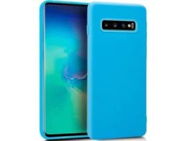 Funda  Silicona para Samsung G975 Galaxy S10 Plus (Celeste)