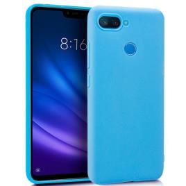 Funda  Silicona para Xiaomi Mi 8 Lite (Celeste)