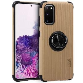 Carcasa  para Samsung G980 Galaxy S20 Hard Tela + Anilla (Beige)