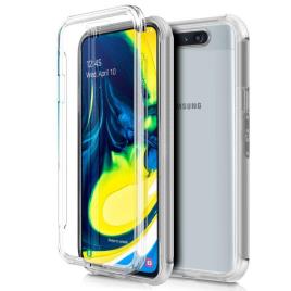 Funda  Silicona 3D para Samsung A805 Galaxy A80 (Transparente Frontal + Trasera)