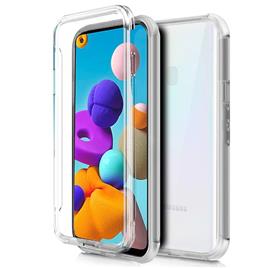 Funda  Silicona 3D para Samsung A217 Galaxy A21s (Transparente Frontal + Trasera)