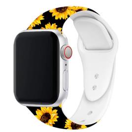 Correa  para Apple Watch Series 1 / 2 / 3 / 4 / 5 / 6 / SE (38 / 40 mm) Estampado Girasoles