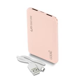 Bateria Externa Micro-usb Power Bank 5000 mAh  Leather Rosa
