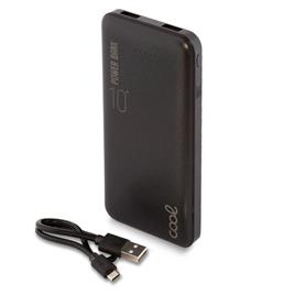 Bateria Externa Universal Power Bank 10.000 mAh (2 x usb / 2.1A)  Leather Negro